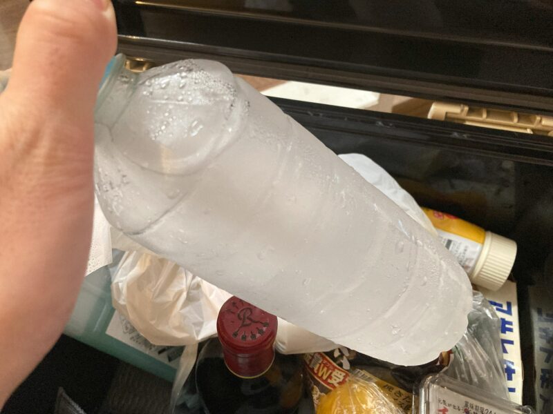 氷の溶け具合を観察