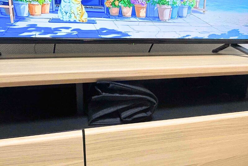 隙間に直している様子