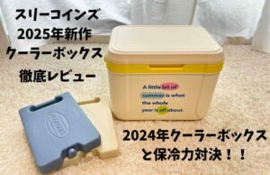 スリーコインズのクーラーボックス保冷力と保冷剤のレビュー