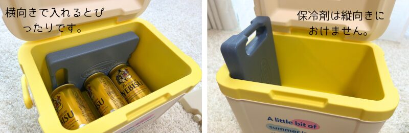 荷物の入れ方