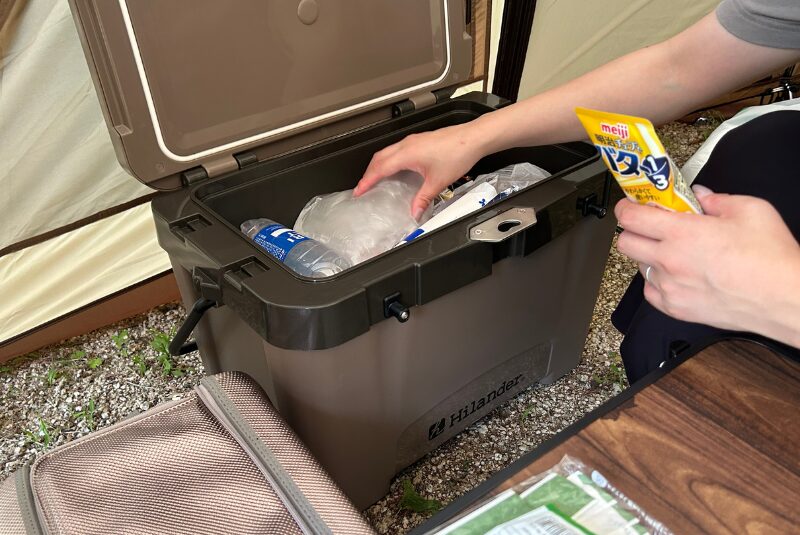 荷物が入っている様子