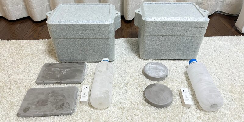 ステンレス保冷剤サイズ違い保冷力対決