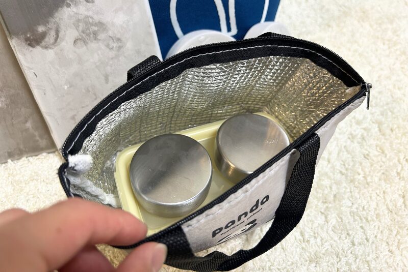 ランチバッグとステンレス保冷剤