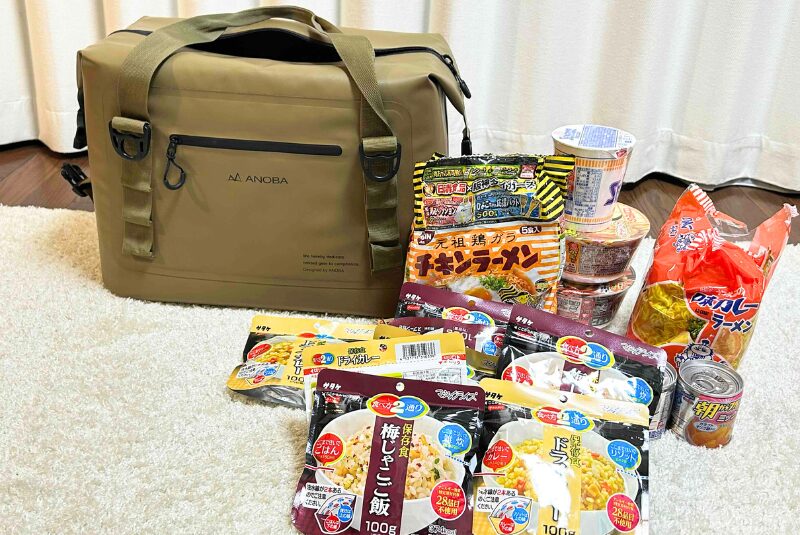 アノバブリザードと防災食品