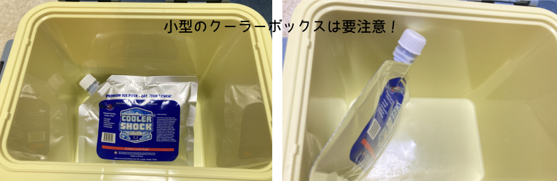 クーラーショックと小型のクーラーボックス２