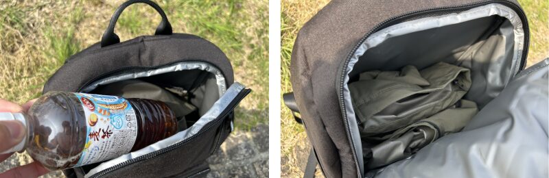 サーモス保冷バックパック使用シーン