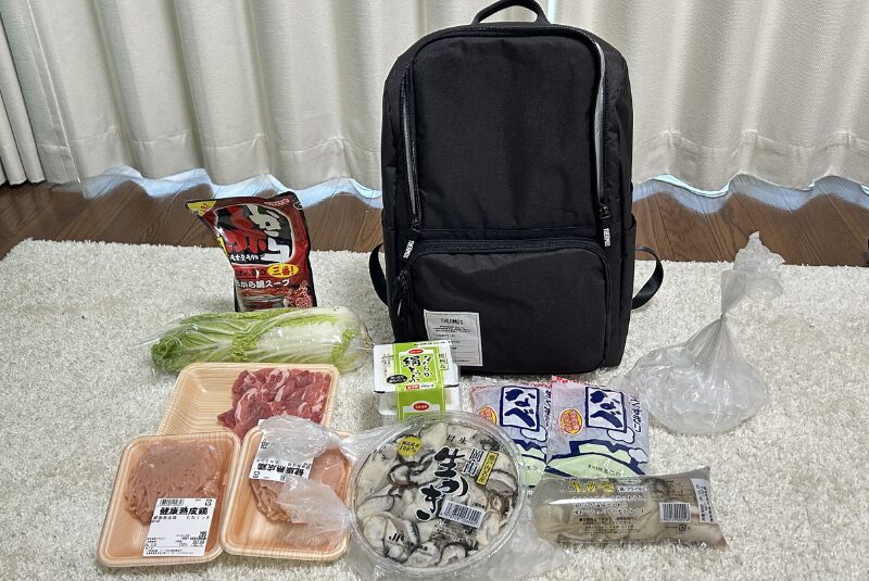 サーモス保冷リュックにはいる荷物量