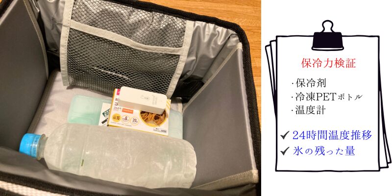 保冷力実験の測定条件