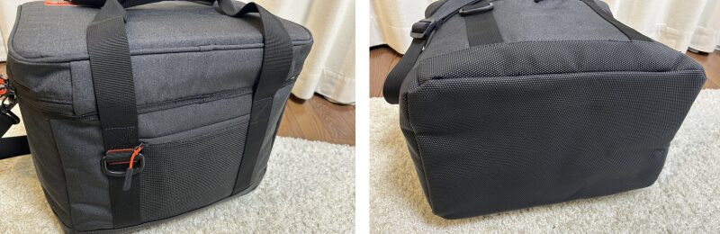 エアロゲルソフトクーラー後面、底面