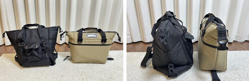 オーロラソフトクーラーとAOクーラートート型