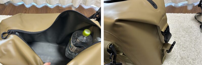 ANOBAブリザード25L、荷物量1