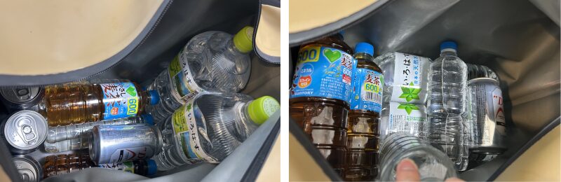 ANOBAブリザード25L、荷物量1