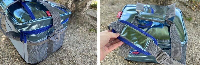 サイドポケット、持ち手、ショルダーベルト